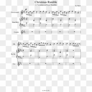 Christmas Rumble Sheet Music Composed By Jay Slater - Sheet Music, HD Png Download