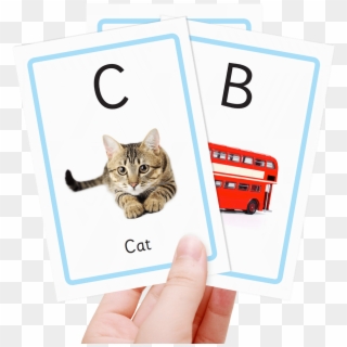 Free Alphabet Flash Cards - Flash Cards Png, Transparent Png
