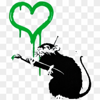 Banksy Sticker - Banksy Rat Art, HD Png Download