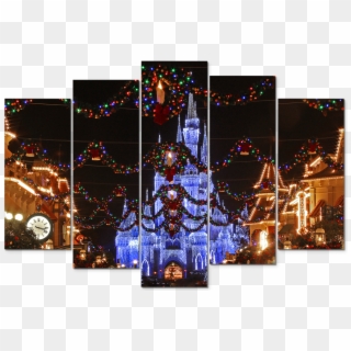 5-piece Disney Canvas Art - Disney World, Cinderella Castle, HD Png Download