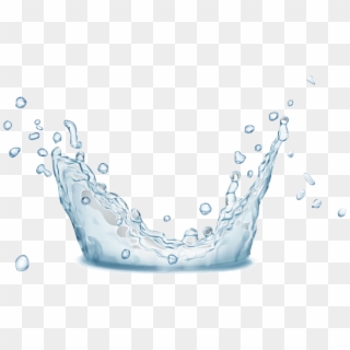 Bigstock Water Splashes Water Drops An 160291724 [converted] - Water, HD Png Download