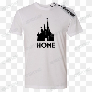 Disney Castle State Home T Shirt, Customizable Options - Active Shirt, HD Png Download