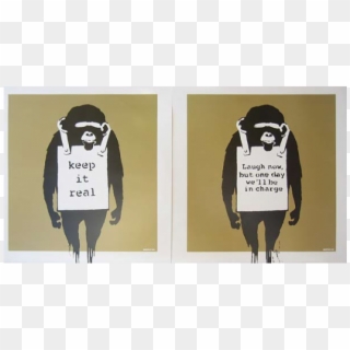 Shop By Category, Artist And Price - Banksy Monkey, HD Png Download