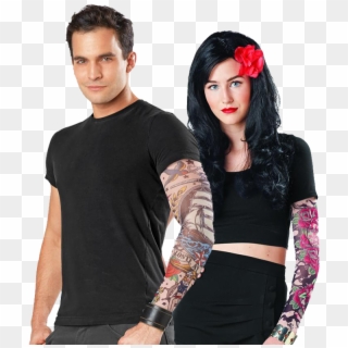 Single Tattoo Sleeve - Girl, HD Png Download