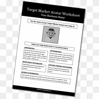 Customer Avatar Worksheet - Creating An Avatar For Your Business, HD Png Download