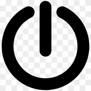 Power Symbol Comments - Computer Power Button Icon, HD Png Download