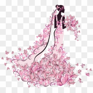 Pink Butterfly Bride - Pink Butterfly, HD Png Download