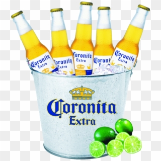 Bucket Of Corona Beers - Corona Extra, HD Png Download