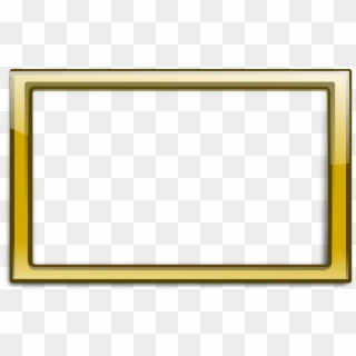 Gold Border Clip Art - Picture Frame, HD Png Download