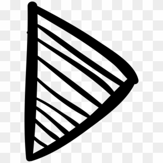 Play Right Triangle Arrow Sketch Comments - Arrows Sketch Icon Png, Transparent Png