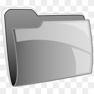 Black Folder - Black Folder Icon Transparent, HD Png Download