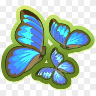 Butterflies Blue Butterfly Wings - Butterfly, HD Png Download
