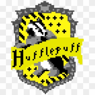 #hufflepuff - Hufflepuff Crest Pixel Art, HD Png Download