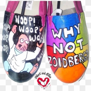 Zoidberg Futurama Hand Painted Shoes - Handbag, HD Png Download