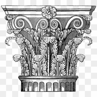 Corinthian-column - Corinthian Column Design, HD Png Download