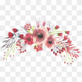 Aquarela, Flor, Decoração - Transparent Background Watercolor Flowers Png, Png Download