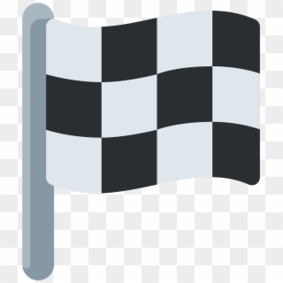 Racing Flag - Emoji Checkered Flag, HD Png Download