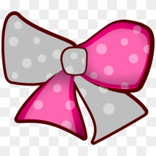 Bow, Ribbon, Polka Dots, Decoration, Celebration, Gift - Mickey Mouse Pink Bow, HD Png Download