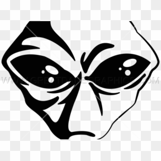 Alien Clipart Black And White - Alien Head, HD Png Download
