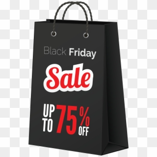 Black Friday Sale Black Bag Png Clipart Image - Black Friday Bag Png, Transparent Png