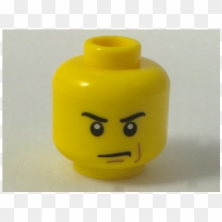 6100217 3626cpx302 Yellow Minifig, Head Male Angry - Lego, HD Png Download