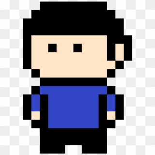 Spock - Pixelated Man In Suit, HD Png Download