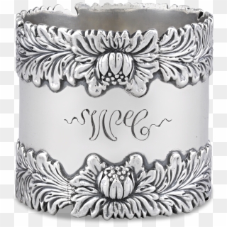 Chrysanthemum Sterling Silver Napkin Ring By Tiffany, HD Png Download