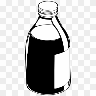 Syrup Clipart Liquid Medicine - Medicine Clipart Black And White, HD Png Download