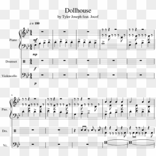 Dollhouse By Tyler Joseph Feat - Sheet Music, HD Png Download