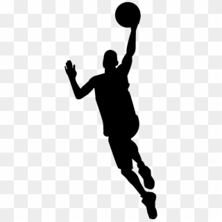 Basketball Player Silhouette Png - Basketball Logo Lay Up, Transparent Png