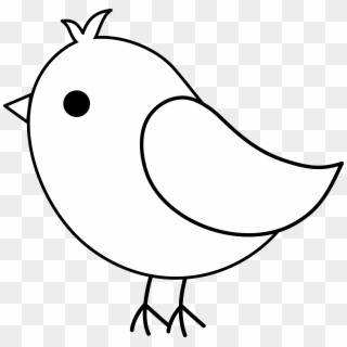 Simple Cute Bird Sketch Images & Pictures - Easy Drawing Of Cute Birds, HD Png Download