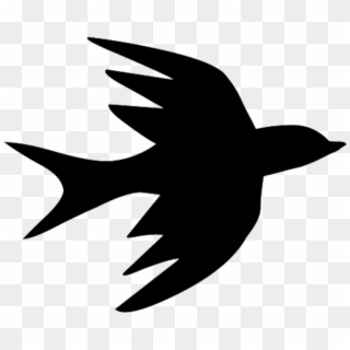 Bird Silhouettes - Silhouette Flying Bird Png, Transparent Png