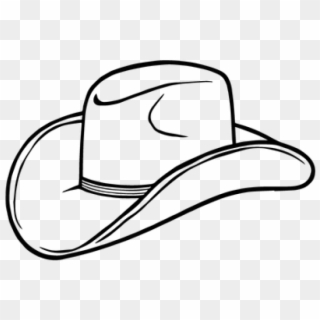 Cowboy Hat Clipart Black And White, HD Png Download