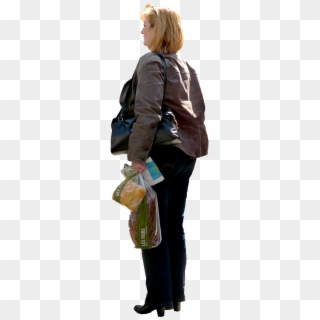 Immediate Entourage - Woman With Grocery Bag Png, Transparent Png