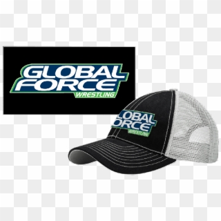 Global Force Wrestling Black And Grey Ballcap - Global Force Wrestling, HD Png Download