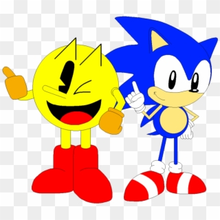 Drawing Pixels Pac Man , Png Download - Pacman And Sonic, Transparent Png