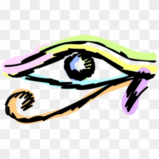 Vector Illustration Of Eye Of Horus Ancient Egyptian, HD Png Download