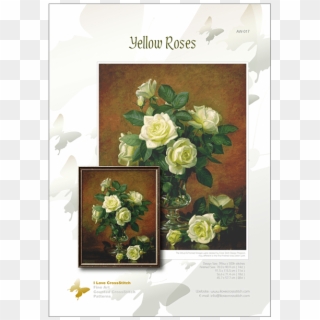 Yellow Roses - $21 - 84 - Prev - Cuadros De Flores De Pintores Famosos, HD Png Download