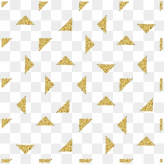#triangles #gold #goldglitter #geometric #background - Gold White Triangle Background, HD Png Download