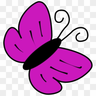 Clipart Purple Butterfly - Violet Butterfly Clip Art, HD Png Download
