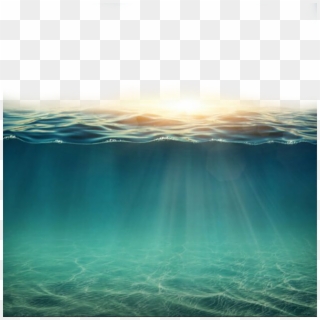 Sea Clipart Wind Wave - Under Water Png, Transparent Png