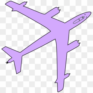 Airplane Clipart Purple, HD Png Download