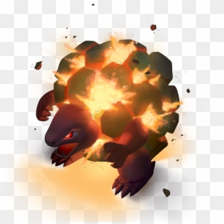 #076 Golem Used Explosion And Earthquake - Illustration, HD Png Download