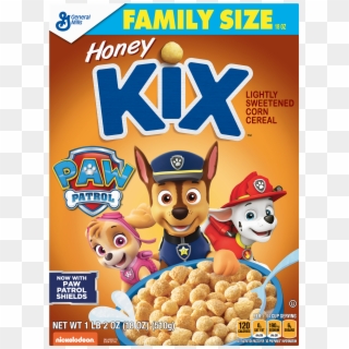 2 Pack Honey Kix Family Size Breakfast Cereal 18 Oz - Paw Patrol Kix Cereal, HD Png Download