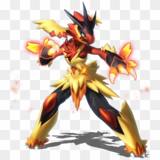 16,858,000 Exp - Lucario And Blaziken Fusion, HD Png Download