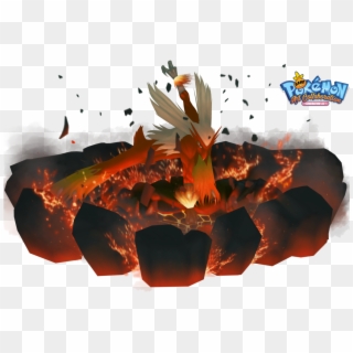 #257 Blaziken Used Overheat And Blaze Kick In Our Pokemon - Illustration, HD Png Download