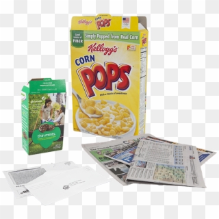 Cereal Box And Newspaper - Snack, HD Png Download