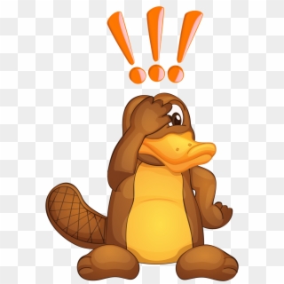 Platypus Exclamation - Ornitorrinco, HD Png Download