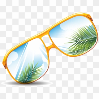 Sunglasses Ray Ban Goggles Vector Reflective Glasses - แว่น วาด Png, Transparent Png