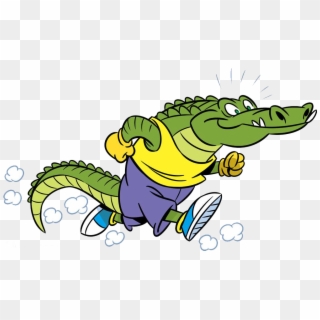 Platypus Clipart Gambar - Running Alligator Cartoon, HD Png Download